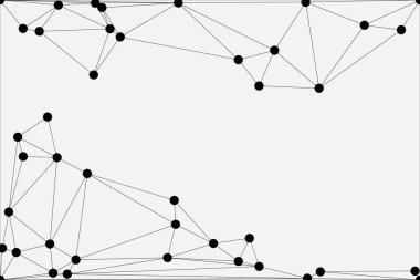 Bağlı Noktalar ve Çizgiler Çokgen Teknoloji Yapısı ile Soyut Geometrik Ağ Ağı Ağı Arkaplanı