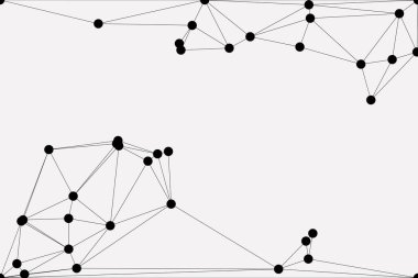 Bağlı Noktalar ve Çizgiler Çokgen Teknoloji Yapısı ile Soyut Geometrik Ağ Ağı Ağı Arkaplanı