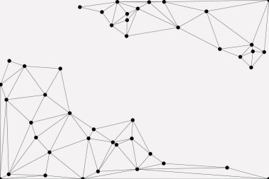 Bağlı Noktalar ve Çizgiler Çokgen Teknoloji Yapısı ile Soyut Geometrik Ağ Ağı Ağı Arkaplanı