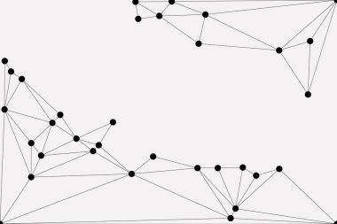 Bağlı Noktalar ve Çizgiler Çokgen Teknoloji Yapısı ile Soyut Geometrik Ağ Ağı Ağı Arkaplanı