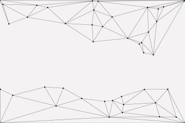 Bağlı Noktalar ve Çizgiler Çokgen Teknoloji Yapısı ile Soyut Geometrik Ağ Ağı Ağı Arkaplanı