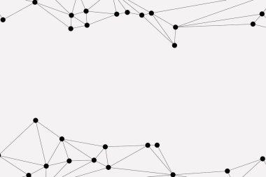Bağlı Noktalar ve Çizgiler Çokgen Teknoloji Yapısı ile Soyut Geometrik Ağ Ağı Ağı Arkaplanı