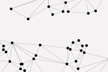 Bağlı Noktalar ve Çizgiler Çokgen Teknoloji Yapısı ile Soyut Geometrik Ağ Ağı Ağı Arkaplanı