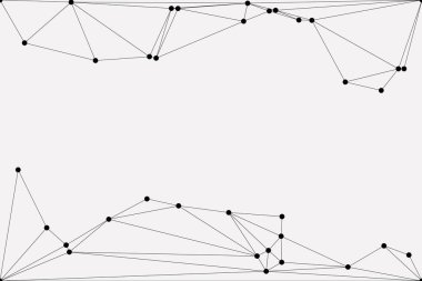 Bağlı Noktalar ve Çizgiler Çokgen Teknoloji Yapısı ile Soyut Geometrik Ağ Ağı Ağı Arkaplanı