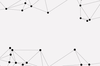 Bağlı Noktalar ve Çizgiler Çokgen Teknoloji Yapısı ile Soyut Geometrik Ağ Ağı Ağı Arkaplanı