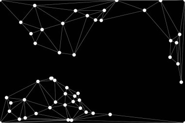 Bağlı Noktalar ve Çizgiler Çokgen Teknoloji Yapısı ile Soyut Geometrik Ağ Ağı Ağı Arkaplanı
