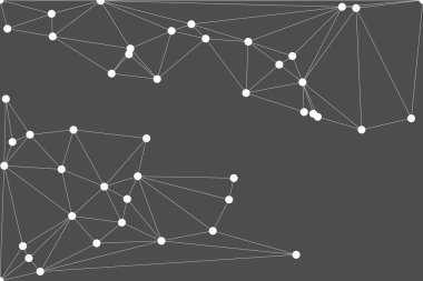Bağlı Noktalar ve Çizgiler Çokgen Teknoloji Yapısı ile Soyut Geometrik Ağ Ağı Ağı Arkaplanı