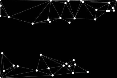 Bağlı Noktalar ve Çizgiler Çokgen Teknoloji Yapısı ile Soyut Geometrik Ağ Ağı Ağı Arkaplanı