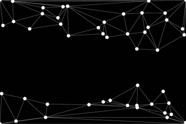 Bağlı Noktalar ve Çizgiler Çokgen Teknoloji Yapısı ile Soyut Geometrik Ağ Ağı Ağı Arkaplanı