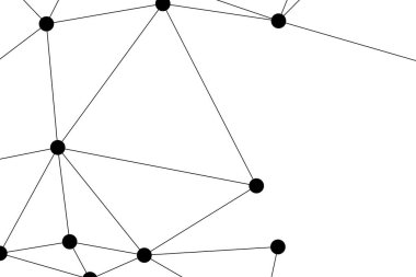 Bağlı Noktalar ve Çizgiler Çokgen Teknoloji Yapısı ile Soyut Geometrik Ağ Ağı Ağı Arkaplanı