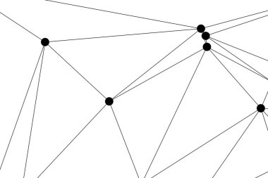Bağlı Noktalar ve Çizgiler Çokgen Teknoloji Yapısı ile Soyut Geometrik Ağ Ağı Ağı Arkaplanı