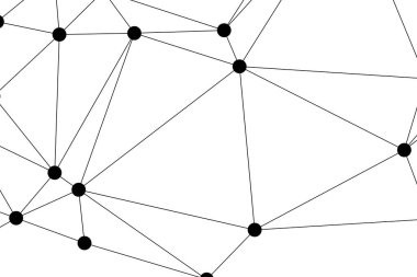 Bağlı Noktalar ve Çizgiler Çokgen Teknoloji Yapısı ile Soyut Geometrik Ağ Ağı Ağı Arkaplanı