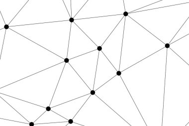 Bağlı Noktalar ve Çizgiler Çokgen Teknoloji Yapısı ile Soyut Geometrik Ağ Ağı Ağı Arkaplanı