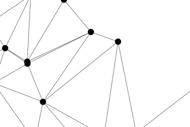 Bağlı Noktalar ve Çizgiler Çokgen Teknoloji Yapısı ile Soyut Geometrik Ağ Ağı Ağı Arkaplanı