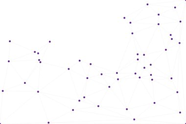 Bağlı Noktalar ve Çizgiler Çokgen Teknoloji Yapısı ile Soyut Geometrik Ağ Ağı Ağı Arkaplanı