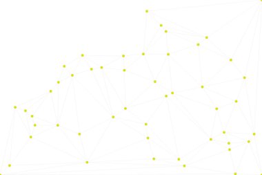 Bağlı Noktalar ve Çizgiler Çokgen Teknoloji Yapısı ile Soyut Geometrik Ağ Ağı Ağı Arkaplanı