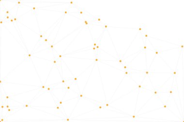 Bağlı Noktalar ve Çizgiler Çokgen Teknoloji Yapısı ile Soyut Geometrik Ağ Ağı Ağı Arkaplanı