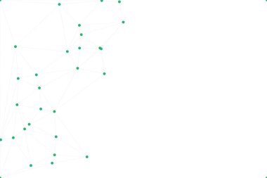 Bağlı Noktalar ve Çizgiler Çokgen Teknoloji Yapısı ile Soyut Geometrik Ağ Ağı Ağı Arkaplanı