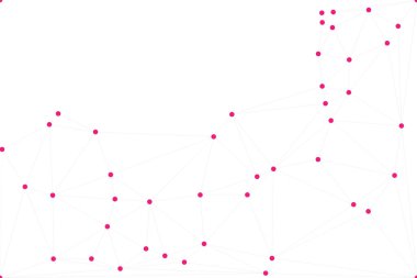 Bağlı Noktalar ve Çizgiler Çokgen Teknoloji Yapısı ile Soyut Geometrik Ağ Ağı Ağı Arkaplanı