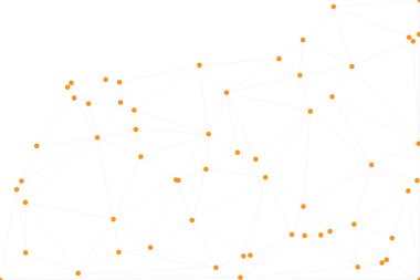 Bağlı Noktalar ve Çizgiler Çokgen Teknoloji Yapısı ile Soyut Geometrik Ağ Ağı Ağı Arkaplanı