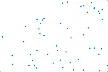 Bağlı Noktalar ve Çizgiler Çokgen Teknoloji Yapısı ile Soyut Geometrik Ağ Ağı Ağı Arkaplanı