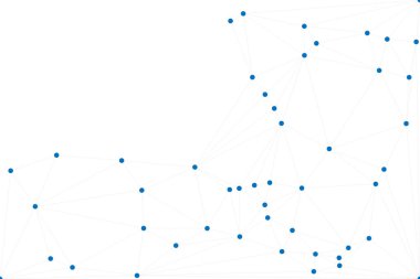 Bağlı Noktalar ve Çizgiler Çokgen Teknoloji Yapısı ile Soyut Geometrik Ağ Ağı Ağı Arkaplanı