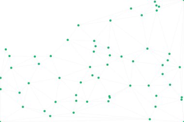 Bağlı Noktalar ve Çizgiler Çokgen Teknoloji Yapısı ile Soyut Geometrik Ağ Ağı Ağı Arkaplanı