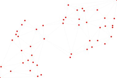 Bağlı Noktalar ve Çizgiler Çokgen Teknoloji Yapısı ile Soyut Geometrik Ağ Ağı Ağı Arkaplanı
