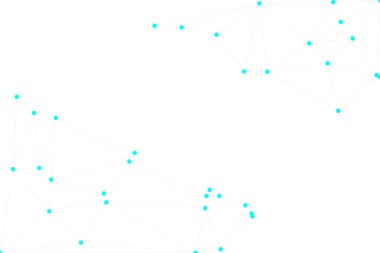 Bağlı Noktalar ve Çizgiler Çokgen Teknoloji Yapısı ile Soyut Geometrik Ağ Ağı Ağı Arkaplanı