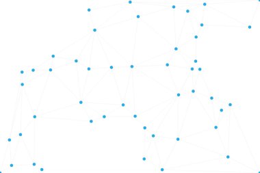 Bağlı Noktalar ve Çizgiler Çokgen Teknoloji Yapısı ile Soyut Geometrik Ağ Ağı Ağı Arkaplanı