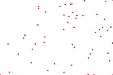 Bağlı Noktalar ve Çizgiler Çokgen Teknoloji Yapısı ile Soyut Geometrik Ağ Ağı Ağı Arkaplanı