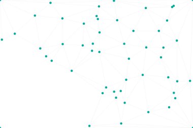 Bağlı Noktalar ve Çizgiler Çokgen Teknoloji Yapısı ile Soyut Geometrik Ağ Ağı Ağı Arkaplanı