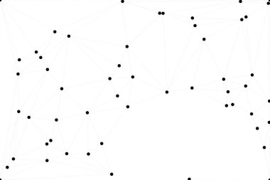 Bağlı Noktalar ve Çizgiler Çokgen Teknoloji Yapısı ile Soyut Geometrik Ağ Ağı Ağı Arkaplanı