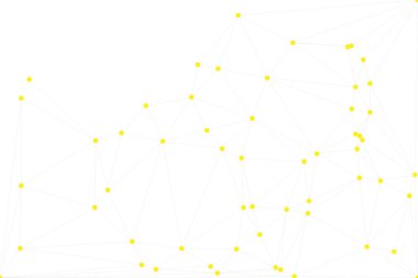 Bağlı Noktalar ve Çizgiler Çokgen Teknoloji Yapısı ile Soyut Geometrik Ağ Ağı Ağı Arkaplanı