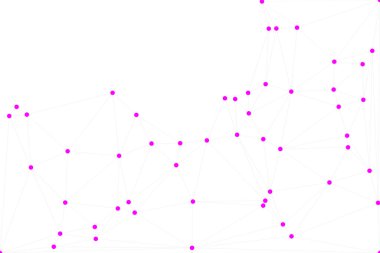 Bağlı Noktalar ve Çizgiler Çokgen Teknoloji Yapısı ile Soyut Geometrik Ağ Ağı Ağı Arkaplanı