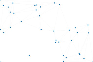 Bağlı Noktalar ve Çizgiler Çokgen Teknoloji Yapısı ile Soyut Geometrik Ağ Ağı Ağı Arkaplanı