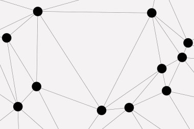 Bağlı Noktalar ve Çizgiler Çokgen Teknoloji Yapısı ile Soyut Geometrik Ağ Ağı Ağı Arkaplanı