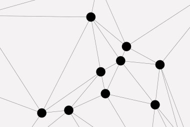 Bağlı Noktalar ve Çizgiler Çokgen Teknoloji Yapısı ile Soyut Geometrik Ağ Ağı Ağı Arkaplanı