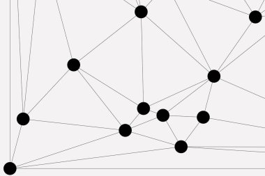 Bağlı Noktalar ve Çizgiler Çokgen Teknoloji Yapısı ile Soyut Geometrik Ağ Ağı Ağı Arkaplanı