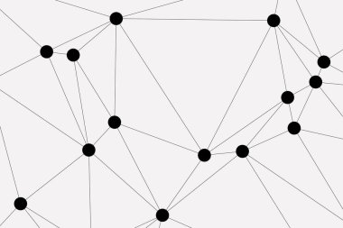 Bağlı Noktalar ve Çizgiler Çokgen Teknoloji Yapısı ile Soyut Geometrik Ağ Ağı Ağı Arkaplanı