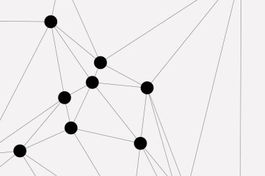 Bağlı Noktalar ve Çizgiler Çokgen Teknoloji Yapısı ile Soyut Geometrik Ağ Ağı Ağı Arkaplanı