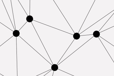 Bağlı Noktalar ve Çizgiler Çokgen Teknoloji Yapısı ile Soyut Geometrik Ağ Ağı Ağı Arkaplanı