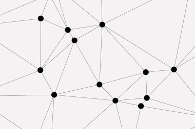 Bağlı Noktalar ve Çizgiler Çokgen Teknoloji Yapısı ile Soyut Geometrik Ağ Ağı Ağı Arkaplanı