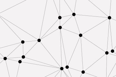 Bağlı Noktalar ve Çizgiler Çokgen Teknoloji Yapısı ile Soyut Geometrik Ağ Ağı Ağı Arkaplanı