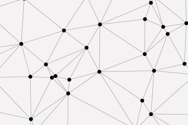 Bağlı Noktalar ve Çizgiler Çokgen Teknoloji Yapısı ile Soyut Geometrik Ağ Ağı Ağı Arkaplanı