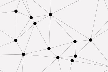 Bağlı Noktalar ve Çizgiler Çokgen Teknoloji Yapısı ile Soyut Geometrik Ağ Ağı Ağı Arkaplanı