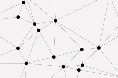 Bağlı Noktalar ve Çizgiler Çokgen Teknoloji Yapısı ile Soyut Geometrik Ağ Ağı Ağı Arkaplanı