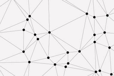 Bağlı Noktalar ve Çizgiler Çokgen Teknoloji Yapısı ile Soyut Geometrik Ağ Ağı Ağı Arkaplanı