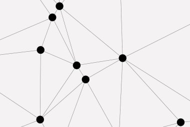 Bağlı Noktalar ve Çizgiler Çokgen Teknoloji Yapısı ile Soyut Geometrik Ağ Ağı Ağı Arkaplanı