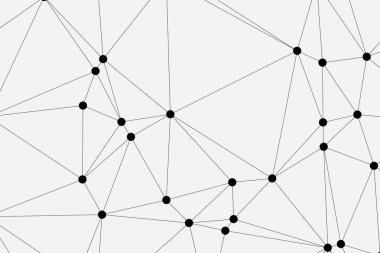 Bağlı Noktalar ve Çizgiler Çokgen Teknoloji Yapısı ile Soyut Geometrik Ağ Ağı Ağı Arkaplanı